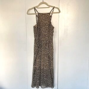 Brand New Abercrombie & Fitch Women Strappy Chiffon Lined Maxi Dress Small